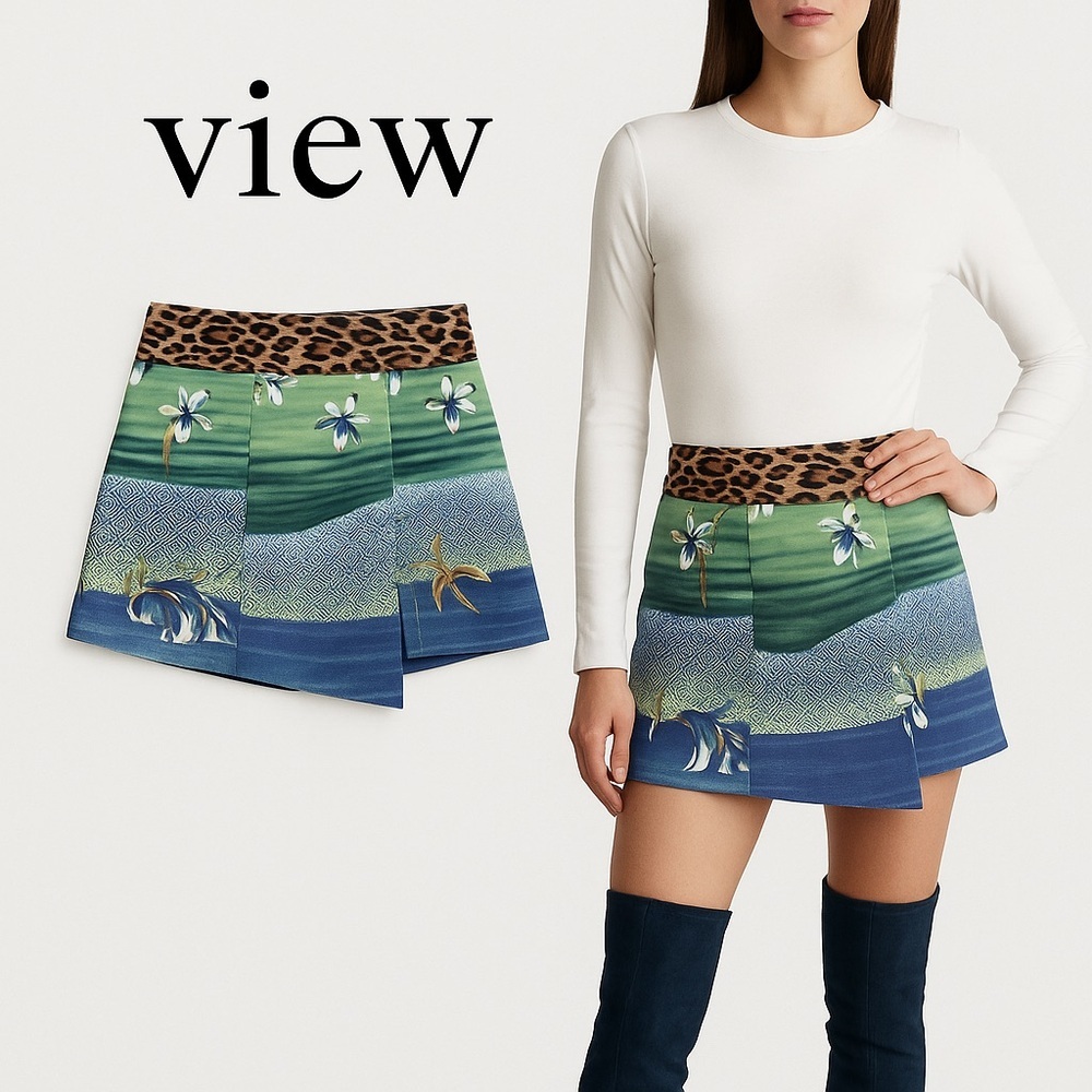 View,Love this Company! Fun,Funky & Fabulous Skort, Perfect Condition, Size 2/4